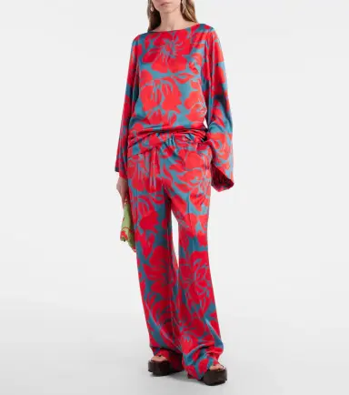 Dries Van Noten Floral palazzo pants | Thumbnail 3