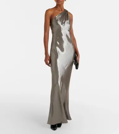 Max Mara Odissea one-shoulder lamé gown | Thumbnail 2