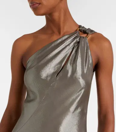 Max Mara Odissea one-shoulder lamé gown | Thumbnail 3
