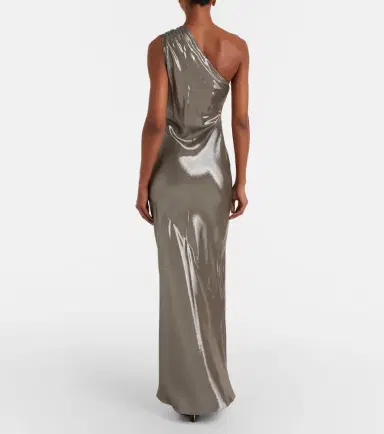 Max Mara Odissea one-shoulder lamé gown | Thumbnail 4