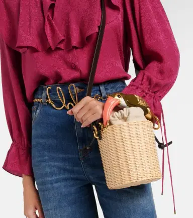 Chloé Chloé Chloé Tropicus wicker bucket bag | Thumbnail 5