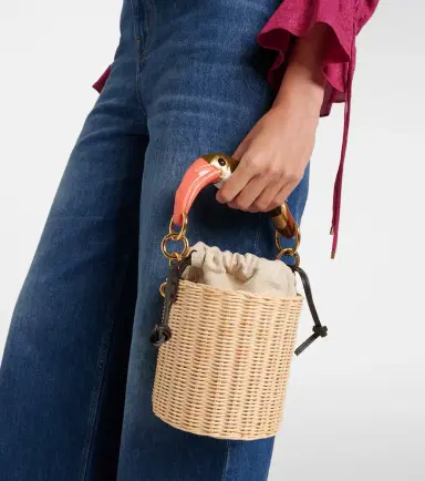 Chloé Chloé Chloé Tropicus wicker bucket bag | Thumbnail 7