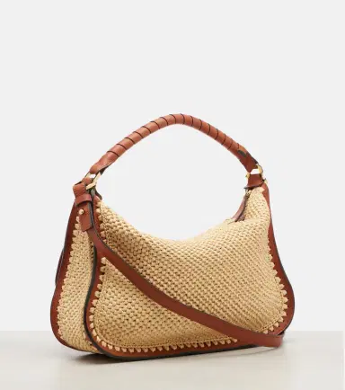 Chloé Chloé Marcie Small raffia-effect shoulder bag | Thumbnail 4 Chloé Chloé Marcie Small raffia-effect shoulder bag | Thumbnail 4