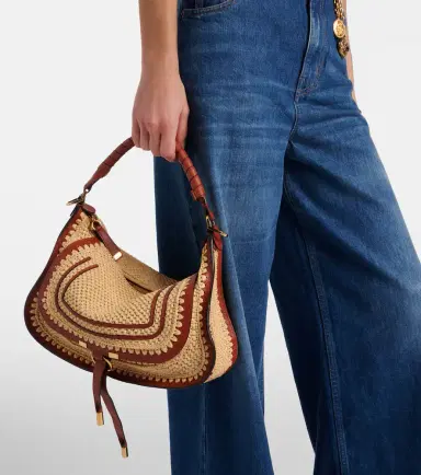 Chloé Chloé Marcie Small raffia-effect shoulder bag | Thumbnail 6 Chloé Chloé Marcie Small raffia-effect shoulder bag | Thumbnail 6