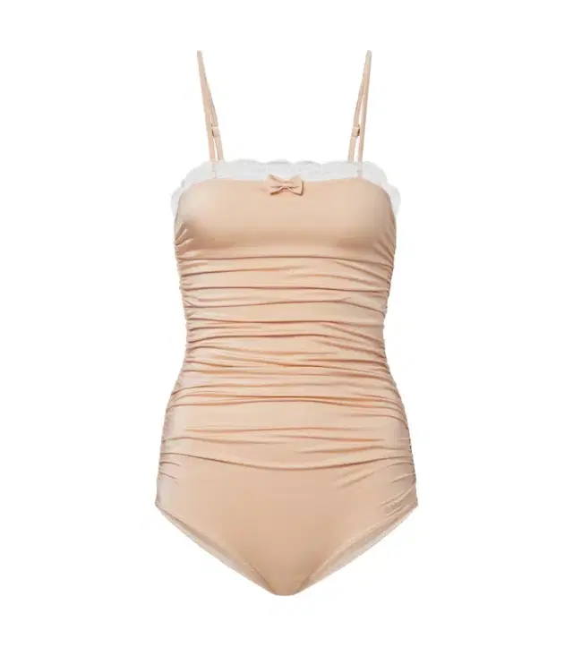 Chloe Chloé Lace-trimmed ruched bodysuit