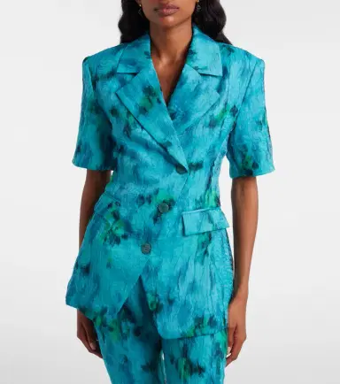 Ganni Printed organza blazer | Thumbnail 2
