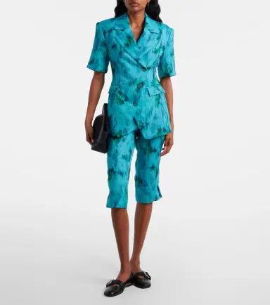 Ganni Printed organza blazer | Thumbnail 3