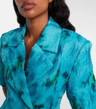 Ganni Printed organza blazer | Thumbnail 5