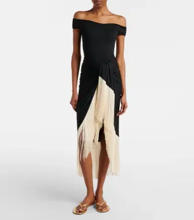 Taller Marmo Romy fringed swimsuit and beach cover-up set | Thumbnail 3 Taller Marmo Romy fringed swimsuit and beach cover-up set | Thumbnail 3
