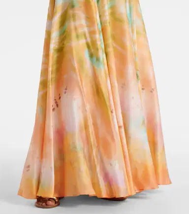 Zimmermann Luna off-shoulder printed silk chiffon gown | Thumbnail 5