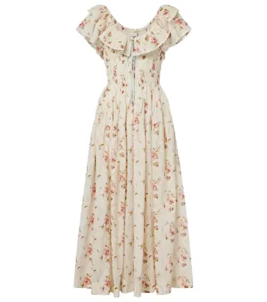 DÔEN Dôen Illiana floral cotton midi dress | Thumbnail 1