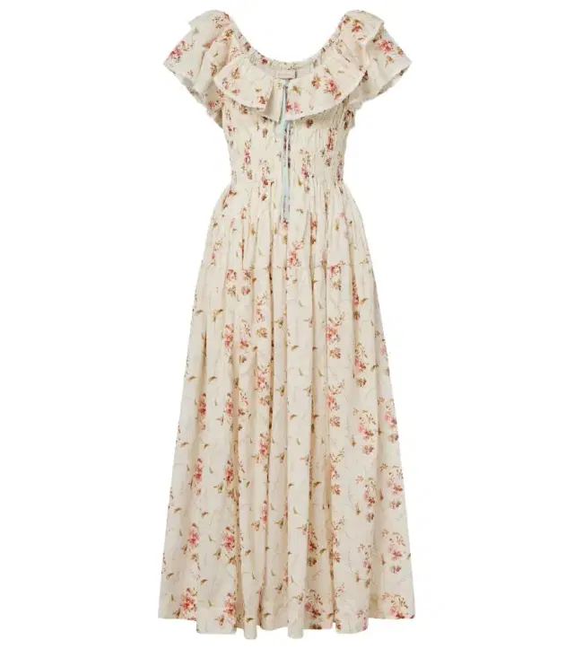 Dôen Illiana floral cotton midi dress
