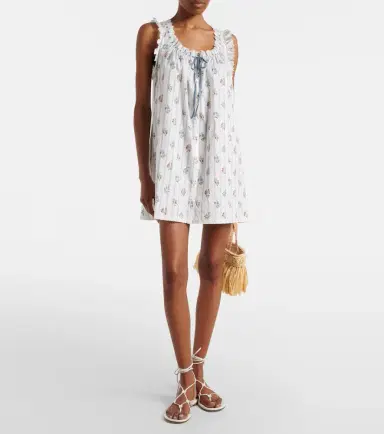 Doen Dôen Nessie floral striped cotton shirt dress | Thumbnail 2