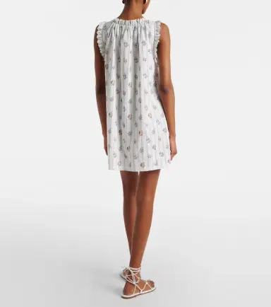 Doen Dôen Nessie floral striped cotton shirt dress | Thumbnail 4