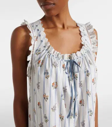 Doen Dôen Nessie floral striped cotton shirt dress | Thumbnail 5