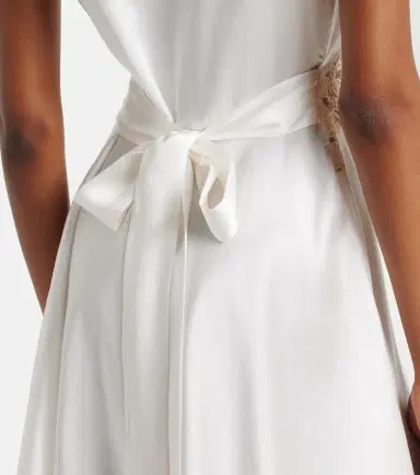 DÔEN Dôen Junia lace-trimmed silk satin minidress | Thumbnail 4 DÔEN Dôen Junia lace-trimmed silk satin minidress | Thumbnail 4