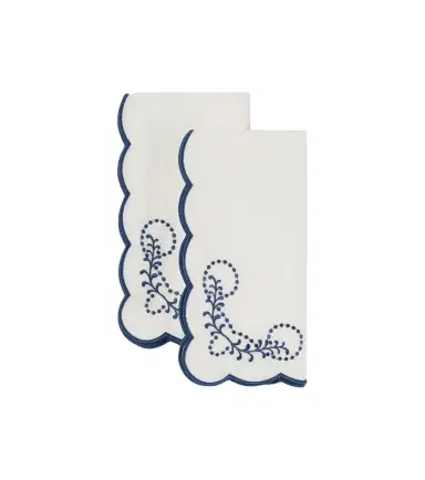 Cabana Set of 2 embroidered linen napkins | Thumbnail 1 Cabana Set of 2 embroidered linen napkins | Thumbnail 1