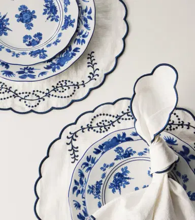 Cabana Set of 2 embroidered linen placemats | Thumbnail 2 Cabana Set of 2 embroidered linen placemats | Thumbnail 2