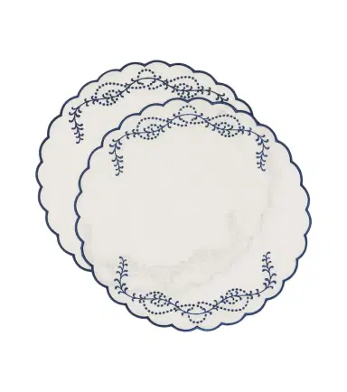 Cabana Set of 2 embroidered linen placemats | Thumbnail 1 Cabana Set of 2 embroidered linen placemats | Thumbnail 1