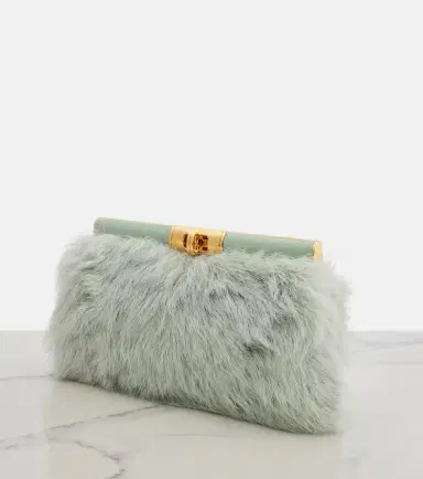 Dolce & Gabbana Marlene Small shearling shoulder bag | Thumbnail 3