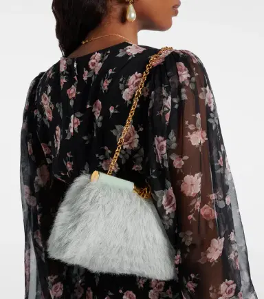 Dolce & Gabbana Marlene Small shearling shoulder bag | Thumbnail 6