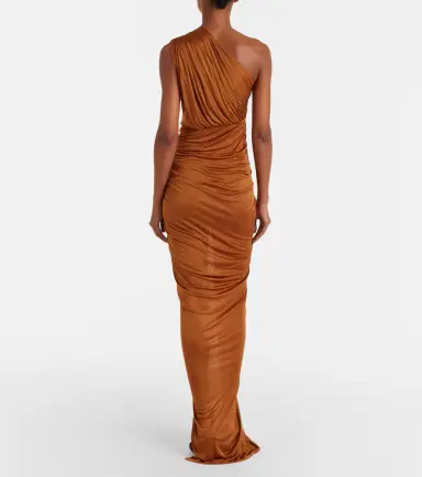 Rick Owens Lilies Avra ruched one-shoulder gown | Thumbnail 2