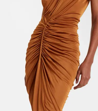 Rick Owens Lilies Avra ruched one-shoulder gown | Thumbnail 3