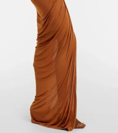 Rick Owens Lilies Avra ruched one-shoulder gown | Thumbnail 5