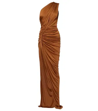 Rick Owens Lilies Avra ruched one-shoulder gown | Thumbnail 1