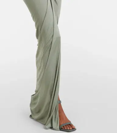 Rick Owens Lilies Shailee ruched one-shoulder gown | Thumbnail 5