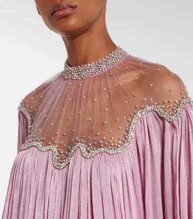 Costarellos Elline embellished pleated gown | Thumbnail 2 Costarellos Elline embellished pleated gown | Thumbnail 2