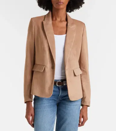 Frame Suede blazer | Thumbnail 6 Frame Suede blazer | Thumbnail 6
