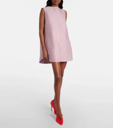 Balenciaga Silk and wool minidress | Thumbnail 6 Balenciaga Silk and wool minidress | Thumbnail 6