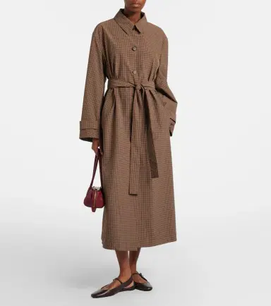 Rohe Róhe Checked belted coat | Thumbnail 6 Rohe Róhe Checked belted coat | Thumbnail 6