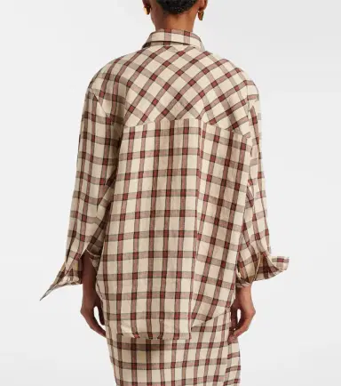 RÓHE Róhe Checked linen shirt | Thumbnail 2