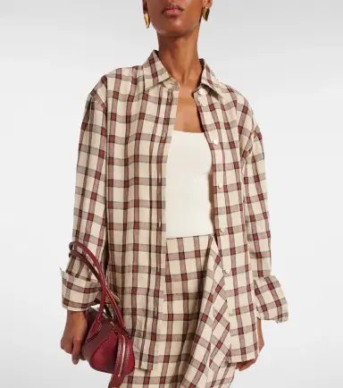 RÓHE Róhe Checked linen shirt | Thumbnail 3