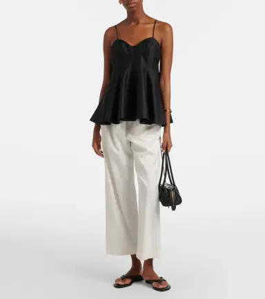RÓHE Róhe Wool-blend cropped wide-leg pants | Thumbnail 5