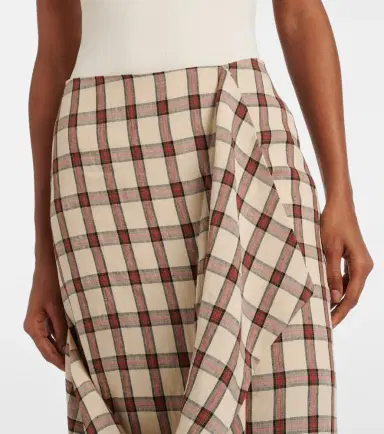 Rohe Róhe Checked linen midi skirt | Thumbnail 6