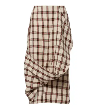Rohe Róhe Checked linen midi skirt | Thumbnail 1