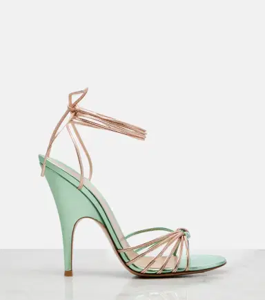 Gianvito Rossi Metallic leather slingback sandals | Thumbnail 2 Gianvito Rossi Metallic leather slingback sandals | Thumbnail 2