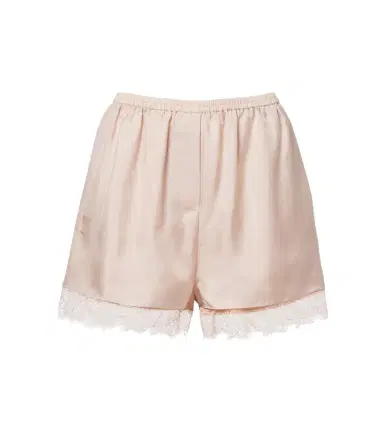 RÓHE Róhe Lace-trimmed silk shorts | Thumbnail 1