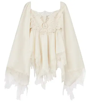 BLUMARINE Embroidered lace-trimmed blouse | Thumbnail 1 BLUMARINE Embroidered lace-trimmed blouse | Thumbnail 1