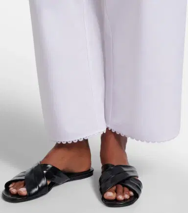 RÓHE Róhe Embroidered cotton poplin wide-leg pants | Thumbnail 5 RÓHE Róhe Embroidered cotton poplin wide-leg pants | Thumbnail 5