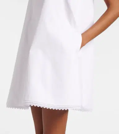 RÓHE Róhe Lace-trimmed cotton poplin minidress | Thumbnail 2 RÓHE Róhe Lace-trimmed cotton poplin minidress | Thumbnail 2