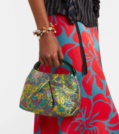Dries Van Noten Crisp Small jacquard top-handle bag | Thumbnail 6