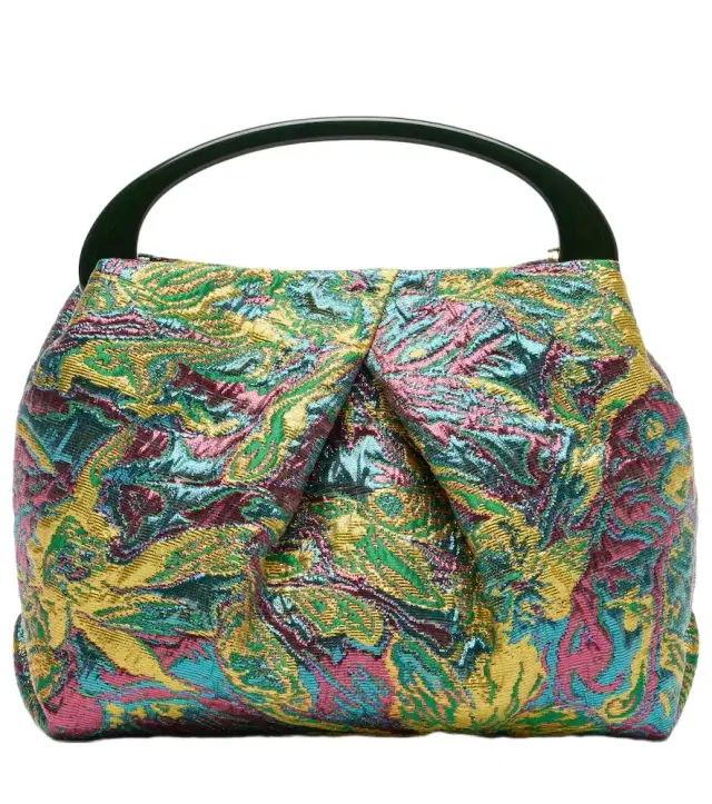 Dries Van Noten Crisp Small jacquard top-handle bag