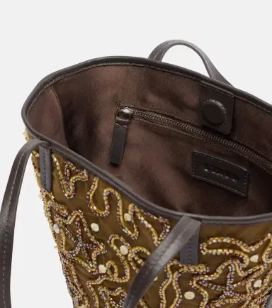 Staud Caro embellished canvas tote bag | Thumbnail 2 Staud Caro embellished canvas tote bag | Thumbnail 2