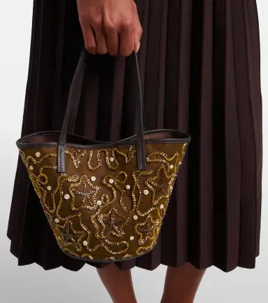 Staud Caro embellished canvas tote bag | Thumbnail 5 Staud Caro embellished canvas tote bag | Thumbnail 5