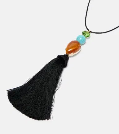 Jennifer Behr Izzie Tassel embellished necklace | Thumbnail 3