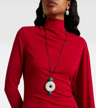 Jennifer Behr Devon embellished necklace | Thumbnail 5